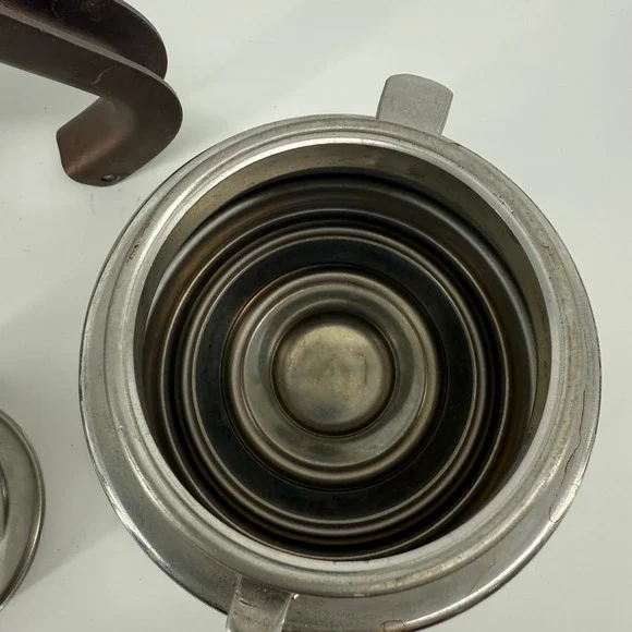 Vintage Alessi 9090/6 Compasso d'oro Espresso Coffee Maker Italy w/ Box & Manual